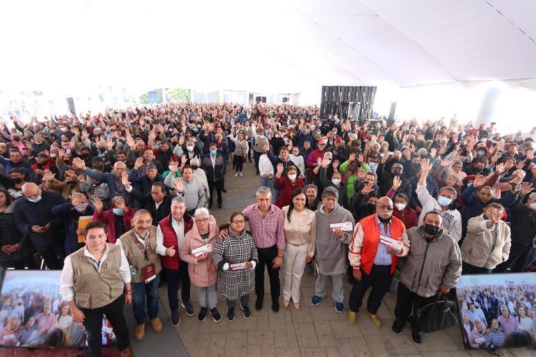 Ariadna Montiel entrega nuevas pensiones Bienestar en Edomex