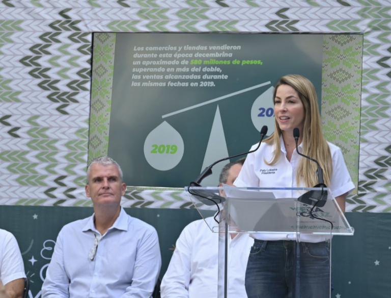 Con las fiestas decembrinas, se terminó por consolidar la recuperación económica en Veracruz, afirmó Patricia Lobeira.