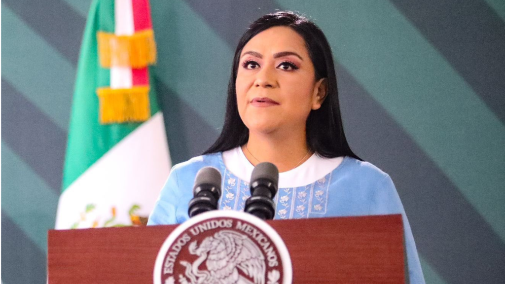 Ariadna Montiel presenta cifras de pensiones entregadas en ruta del Tren Maya