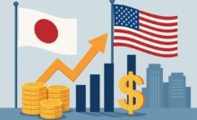 Gráfico que ilustra el compromiso de Japón de invertir 550 mil millones de dólares en EE. UU.