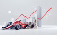 Ilustración de McLaren y finanzas que refleja el crecimiento de su valor de mercado tras inversión árabe