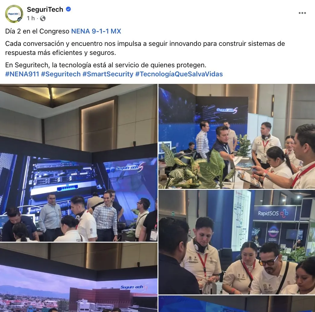 Estand de Seguritech en Congreso NENA 9-1-1 2025.