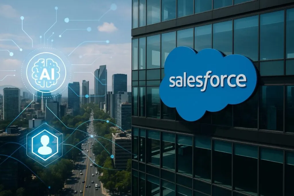 Oficinas corporativas modernas en Ciudad de México que representan inversión en tecnología e inteligencia artificial