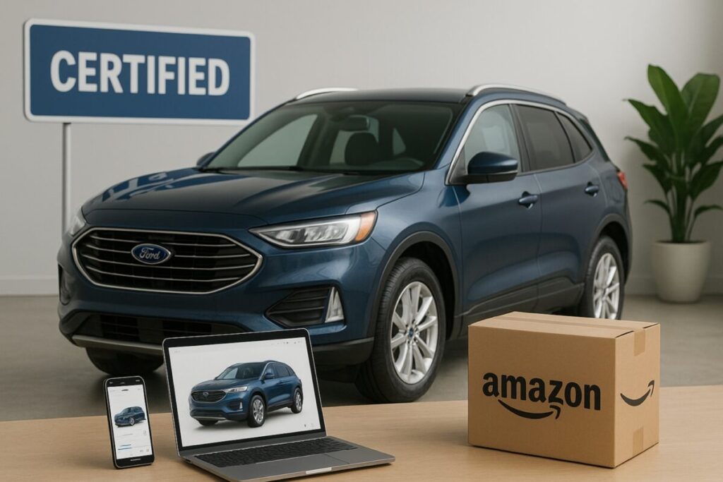 Amazon inicia la venta digital de autos usados certificados Ford en EE.UU. con opciones de entrega, garantía y financiamiento