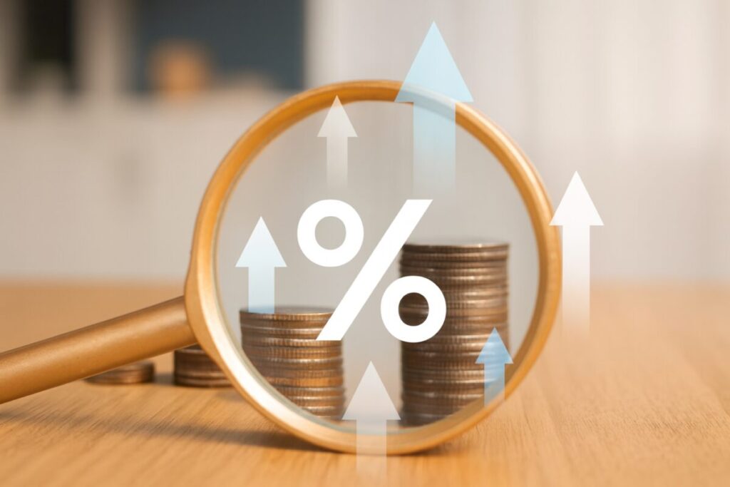 Representación editorial de la inversión activa con analistas financieros monitoreando datos en pantallas digitales en una oficina moderna