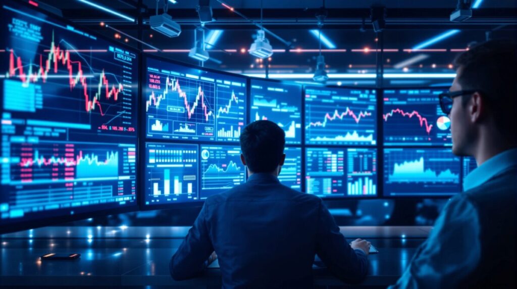 Imagen conceptual que representa la inversión estable frente a un entorno global volátil y fragmentado.