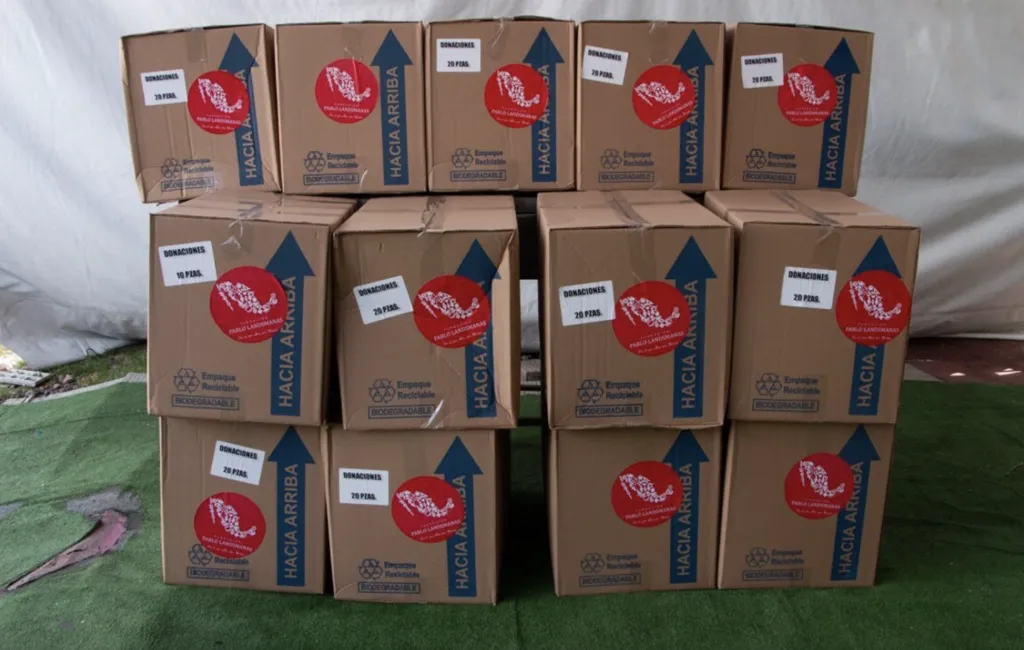 Alimentos donados por Grupo Kosmos durante el Juguetón.