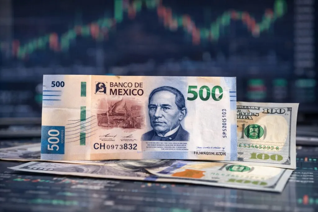 La apreciación del peso mexicano se ve favorecida por la debilidad del dólar y estabilidad de tasas