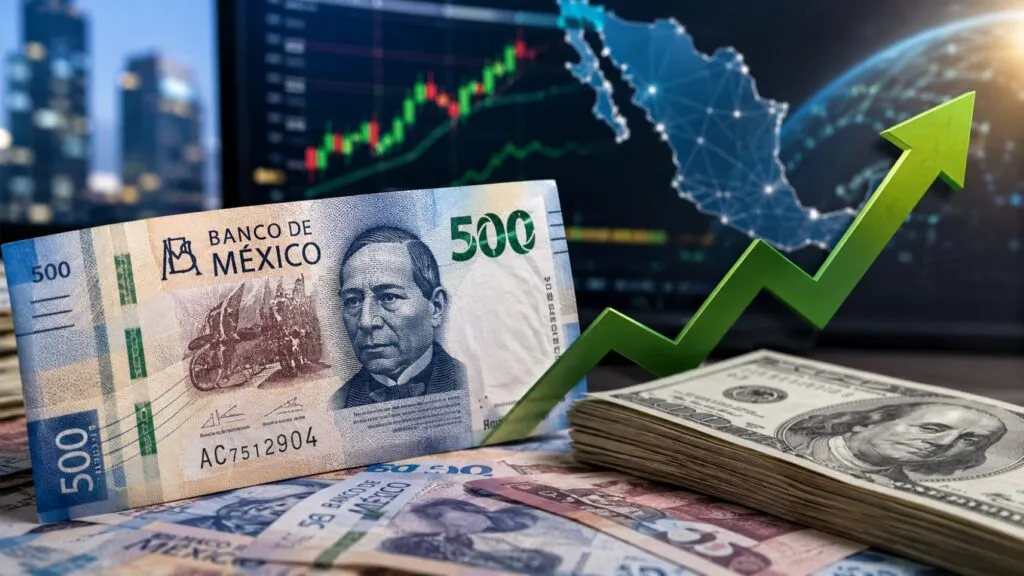 Super peso fortalece al mercado cambiario mexicano durante mayo reciente