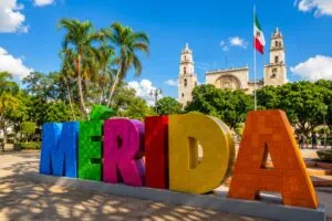Vista panorámica de Mérida, Yucatán, como destino turístico que busca captar visitantes durante el Mundial 2026