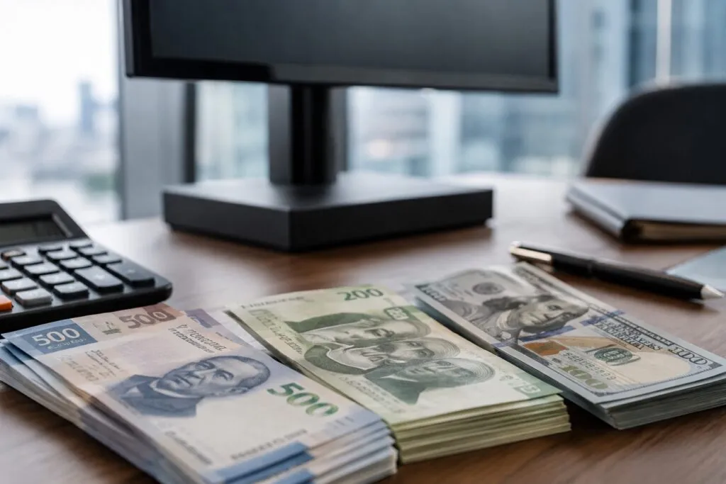 Precio del dólar supera 17.60 pesos mientras el peso mexicano registra una depreciación moderada