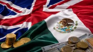 Economía de México comparada con el Reino Unido mediante indicadores de PIB, comercio y desempeño económico en 2026.