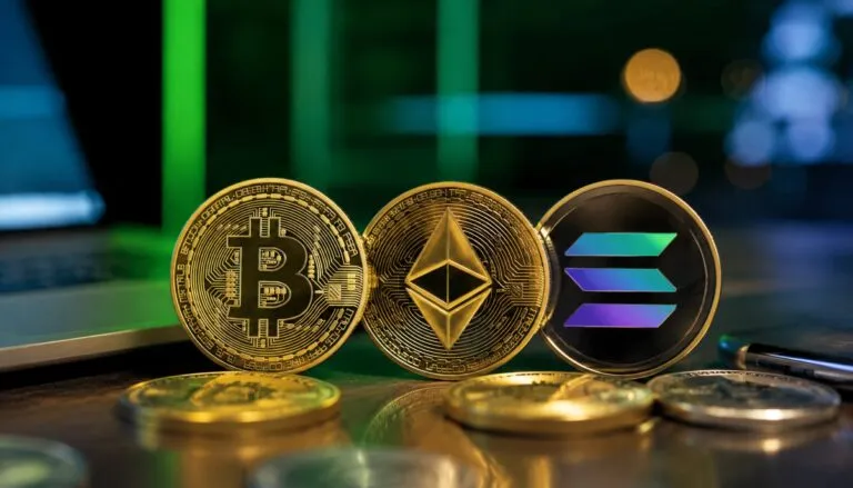 Criptomonedas muestran recuperación técnica con Bitcoin, Ethereum y Solana avanzando en los mercados financieros.