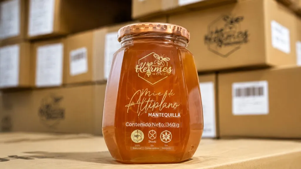 Exportación de miel de Aguascalientes con presencia en Alemania, Japón y Estados Unidos mediante producción apícola sustentable.