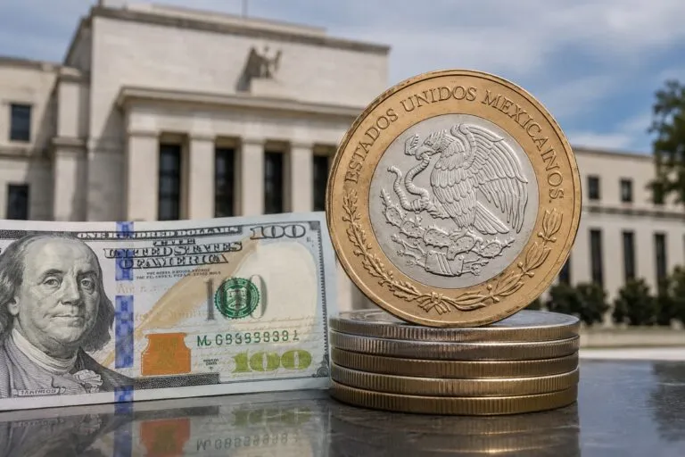 Peso mexicano y dólar mientras los mercados esperan la decisión de la Fed y evalúan el panorama financiero global.