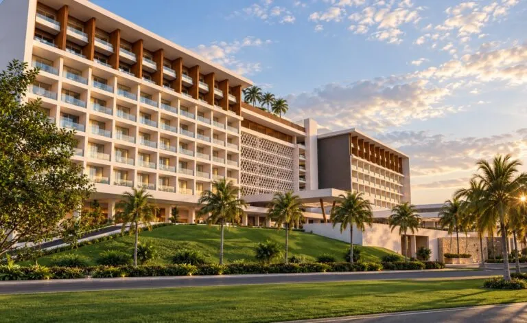 Hotel The View recibe autorización ambiental para construir 456 habitaciones y ampliar la oferta turística de Cancún frente al Caribe.