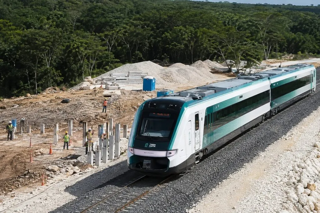 Tren Maya de carga amplía infraestructura ferroviaria para mover mercancías en México